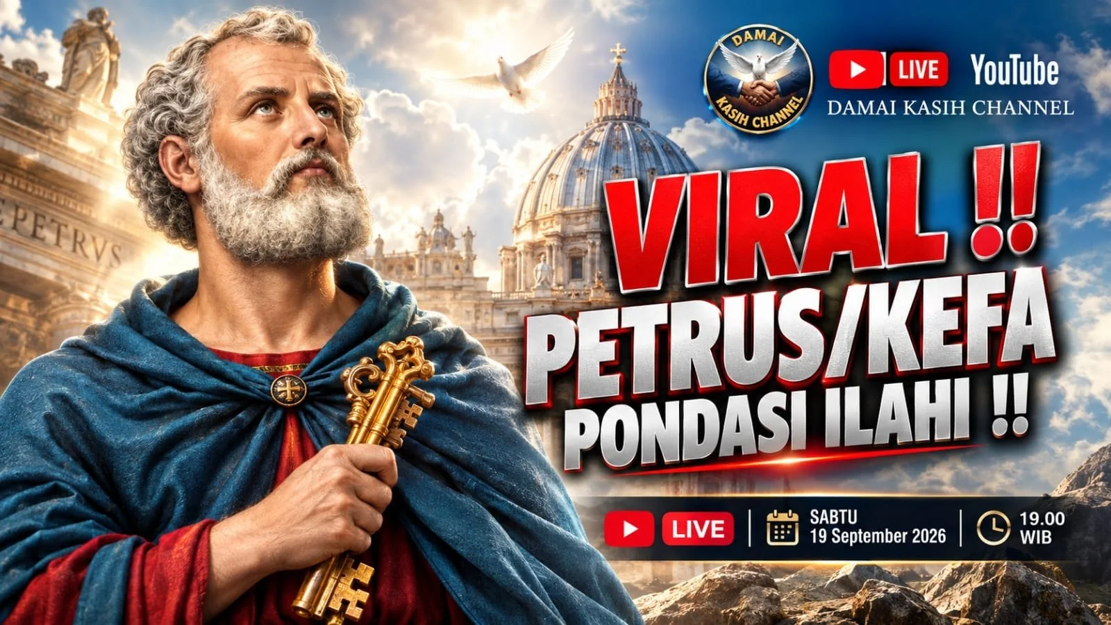 Kepha: Fondasi Ilahi dan Jejak Historis Primat Petrus serta Takhta Roma